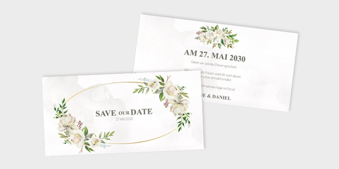 Save-the-Date Karte Hochzeit